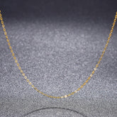 Long lasting color preservation thick plated gold necklace -NE104G